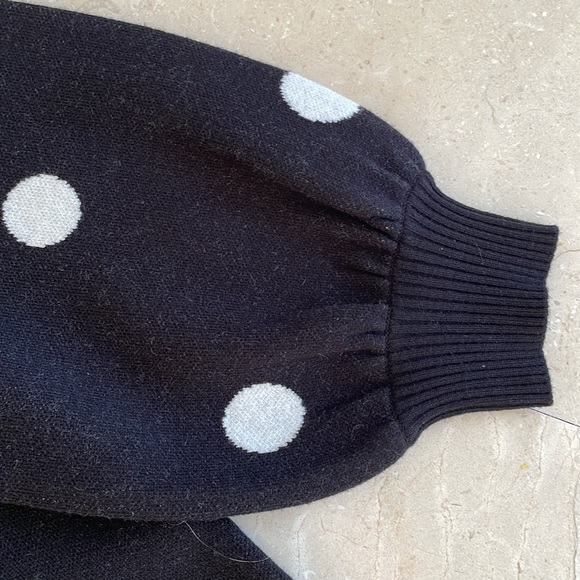PREMISE BLACK/WHITE POLKA DOT SWEATER - Picture 2 of 6